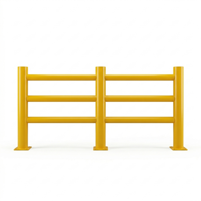 High-Visibility Modular Pedestrian Safety Railing