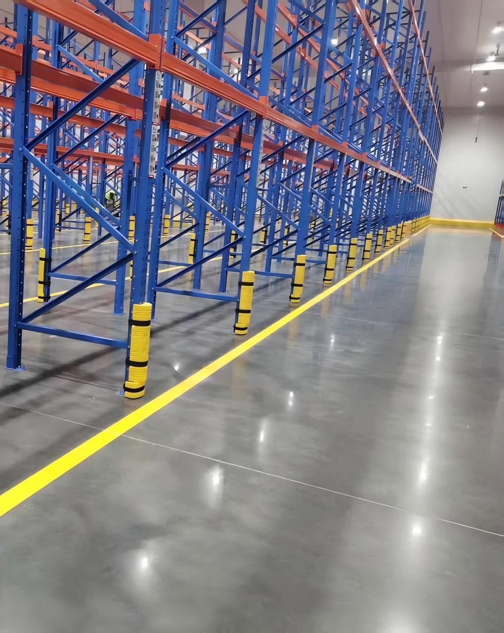 Integrated rack corner guard solution