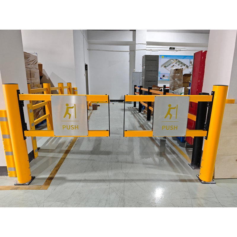 Industrial Pedestrian Swing Safety Gate | Warehouse Access Protection